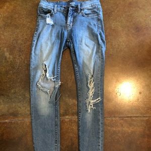 Distressed, skinny BDG jeans